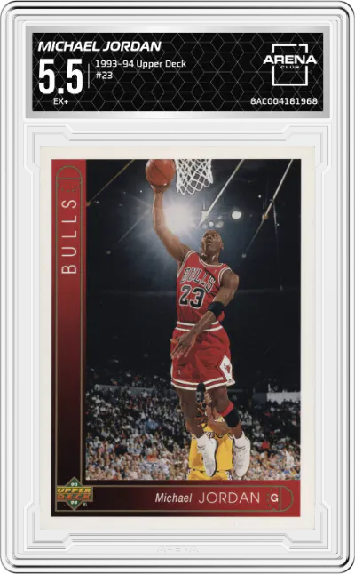 1993 Upper Deck Michael Jordan #23 ARENA CLUB 5.5