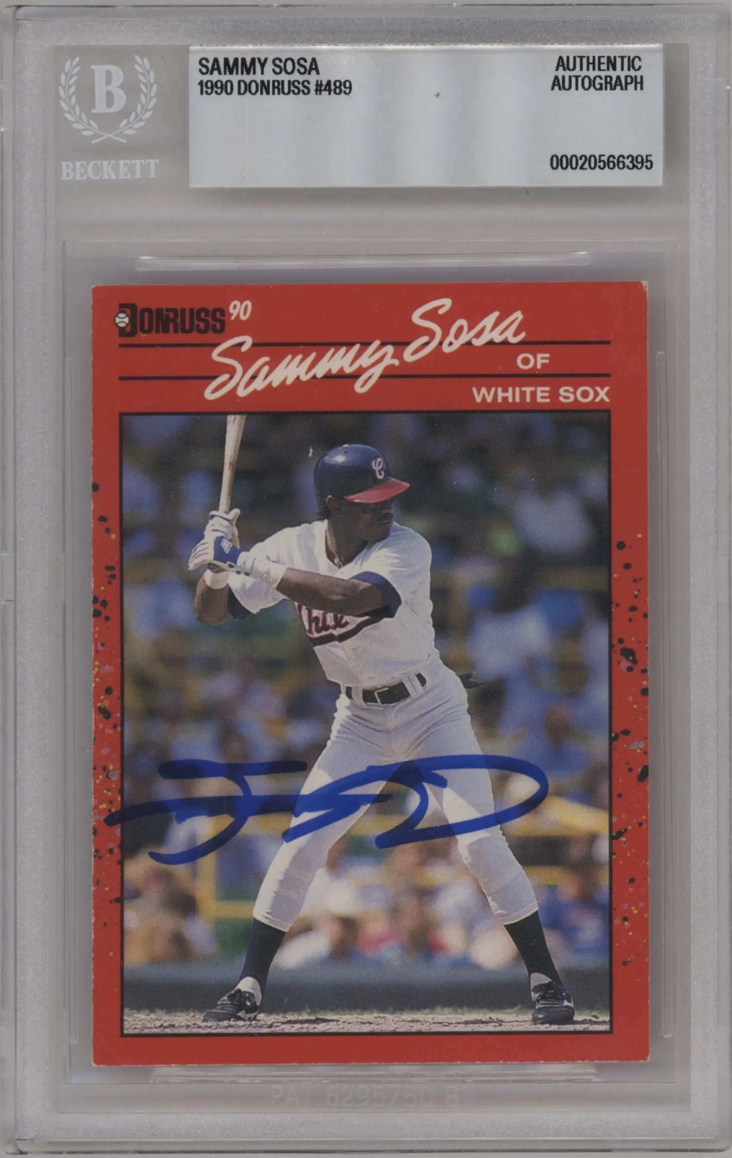 1990 Donruss Sammy Sosa BGS AUTHENTIC #489 BGS