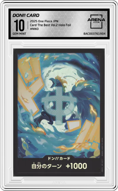2025 One Piece JPN Card The Best Vol.2 DON!! Card Holo Foil #NNO ARENA CLUB 10