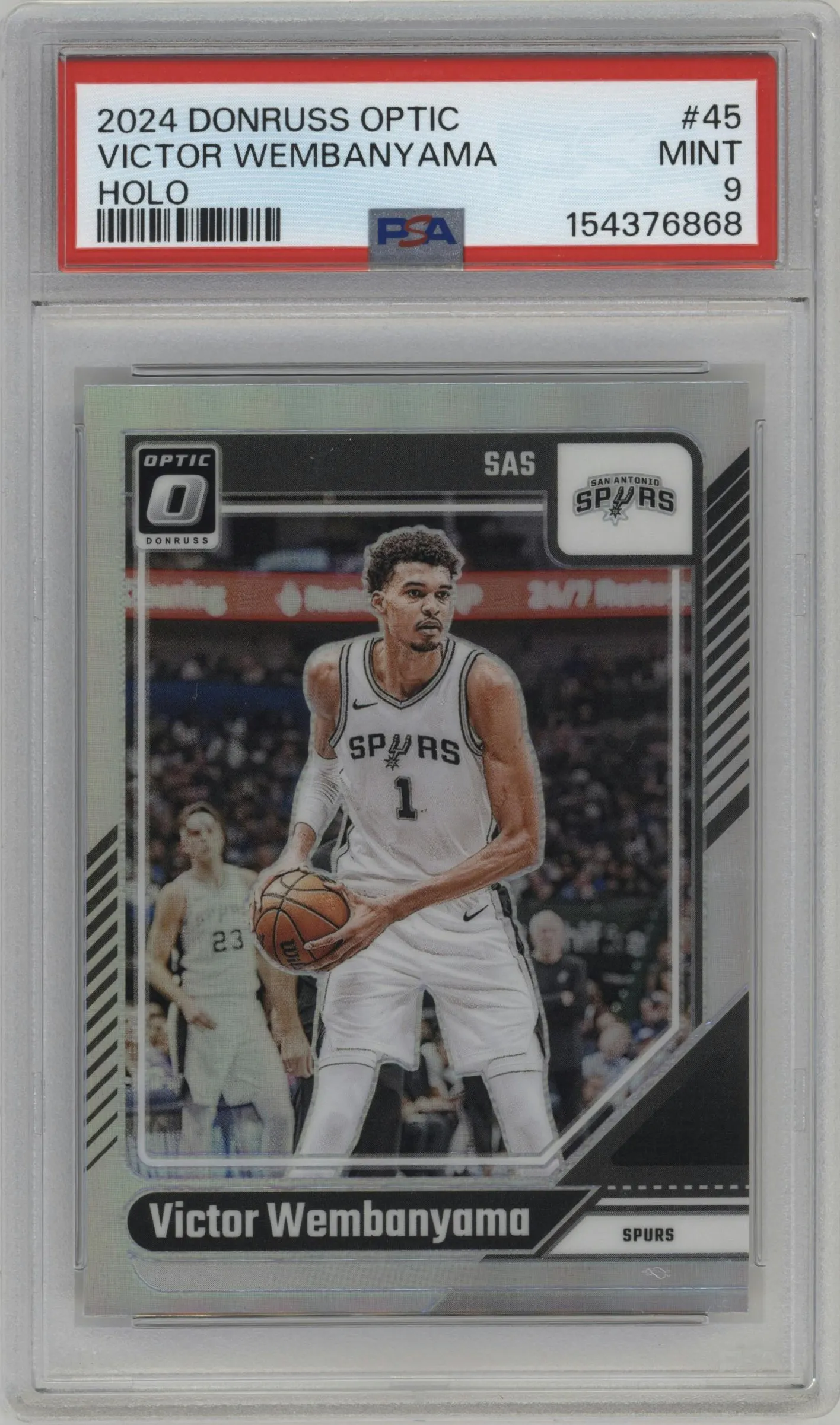 2024 Donruss Optic Victor Wembanyama Holo PSA 9