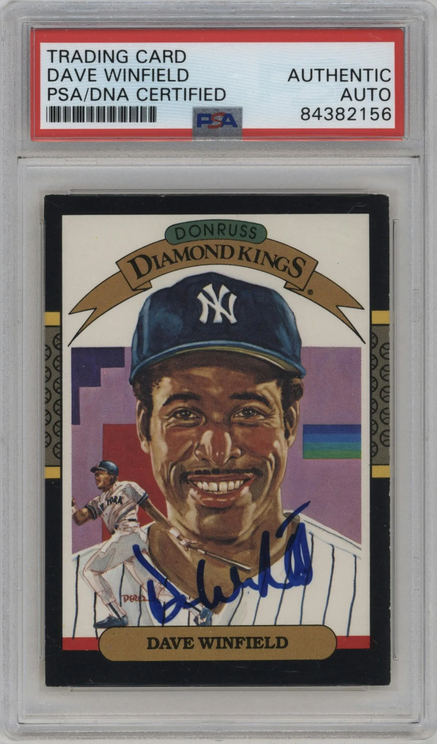 1987 Donruss Super Diamond Kings Dave Winfield PSA AUTHENTIC PSA
