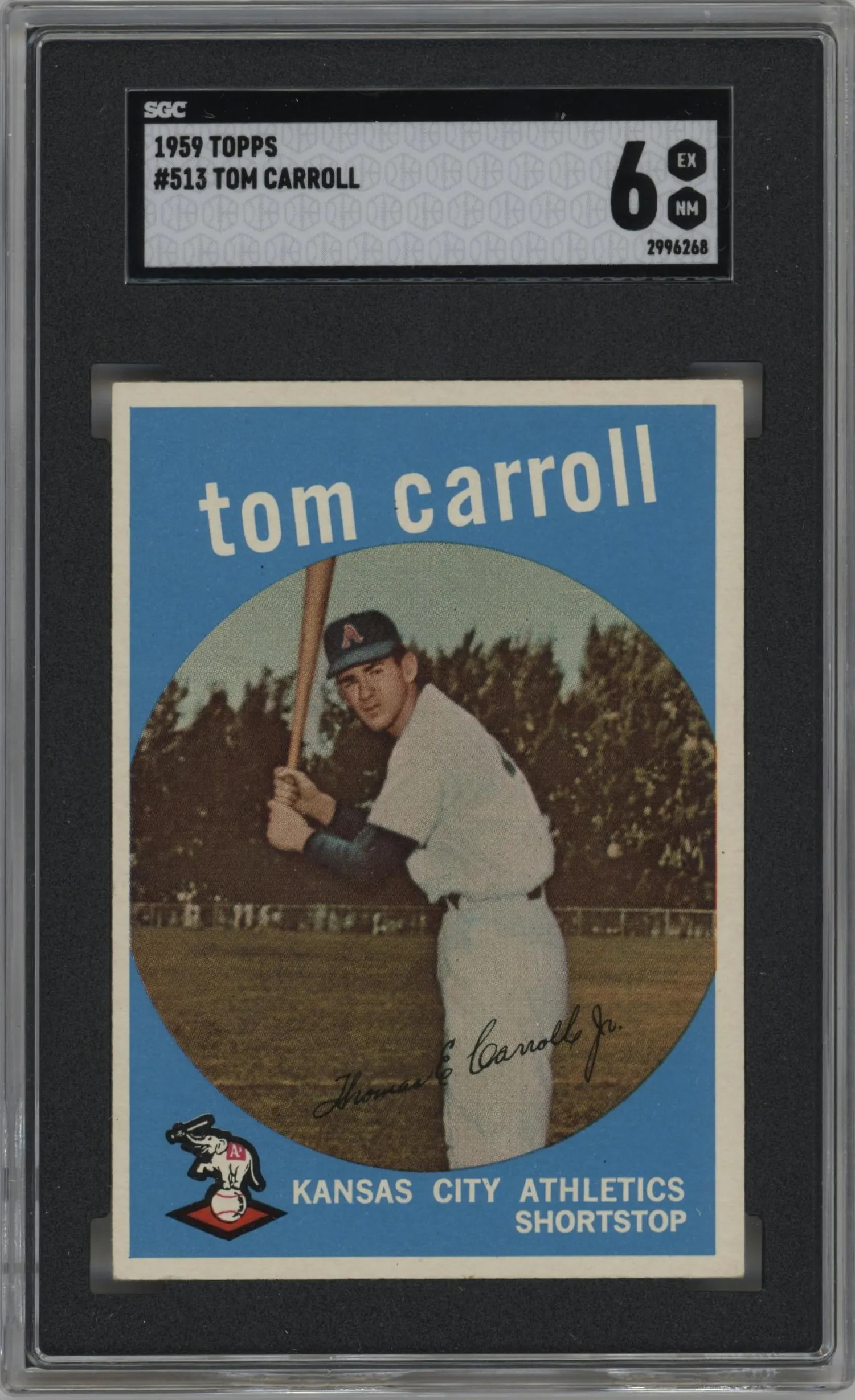 1959 Topps Tom Carroll #513 SGC 6