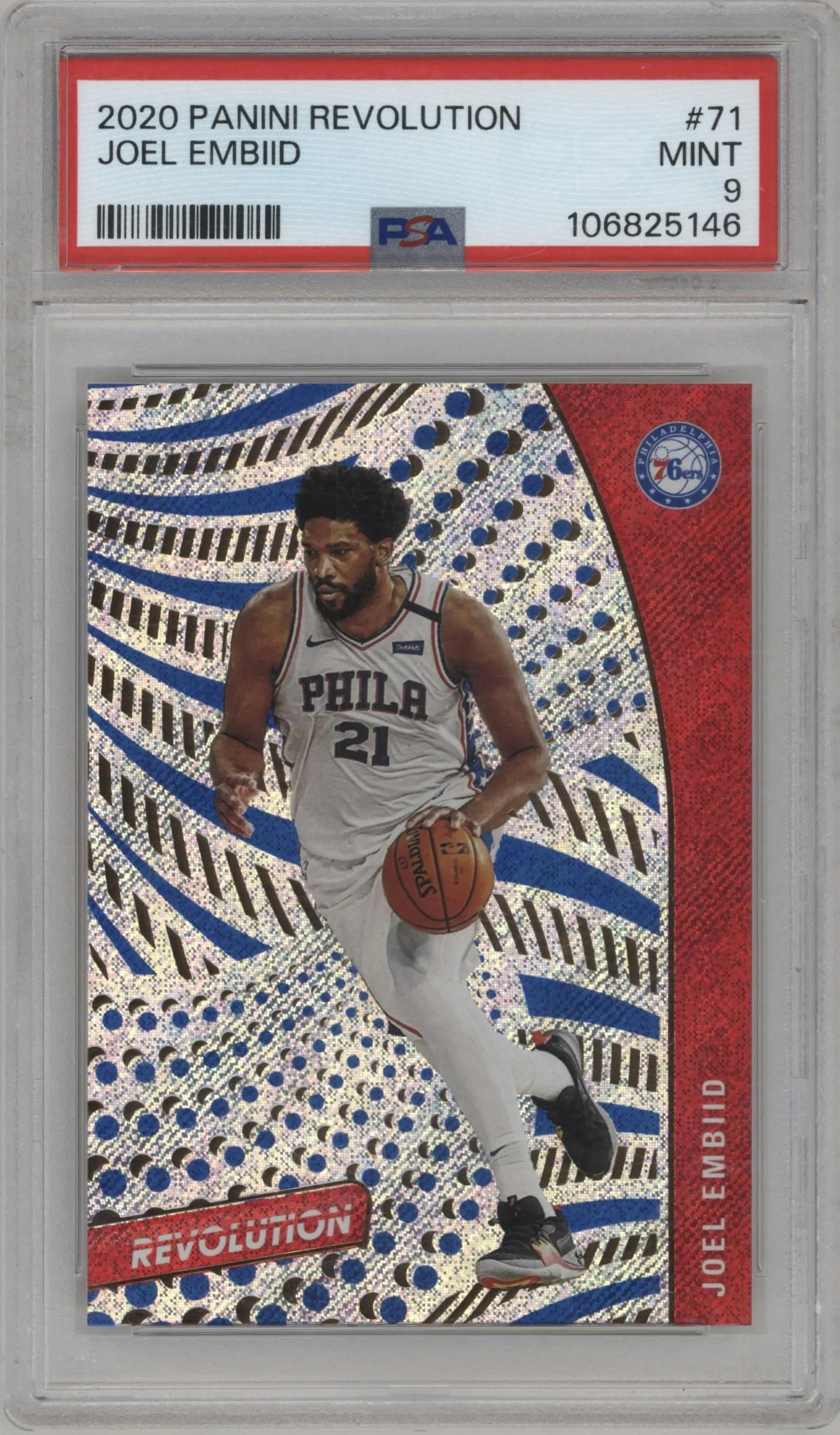2020 Panini Revolution Joel Embiid #71 PSA 9