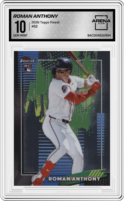 2026 Topps Finest Roman Anthony #52 ARENA CLUB 10