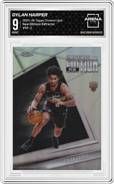 2025 Topps Chrome Update New Editions Dylan Harper Refractor #GR-2 ARENA CLUB 9