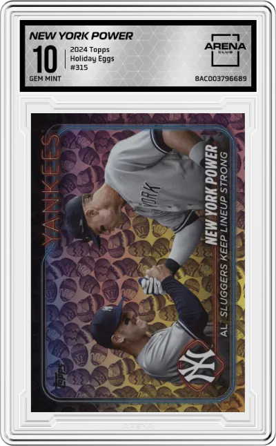 2024 Topps New York Power Holiday Eggs #315 ARENA CLUB 10