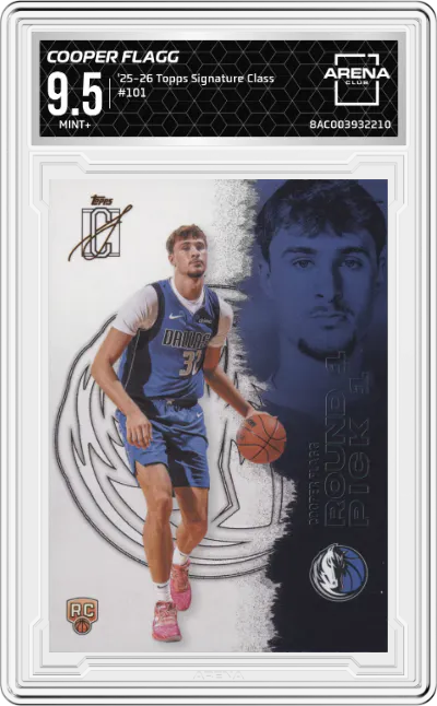 2025 2025-26 Topps Signature Class Topps Signature Class Cooper Flagg #101 ARENA CLUB 9.5