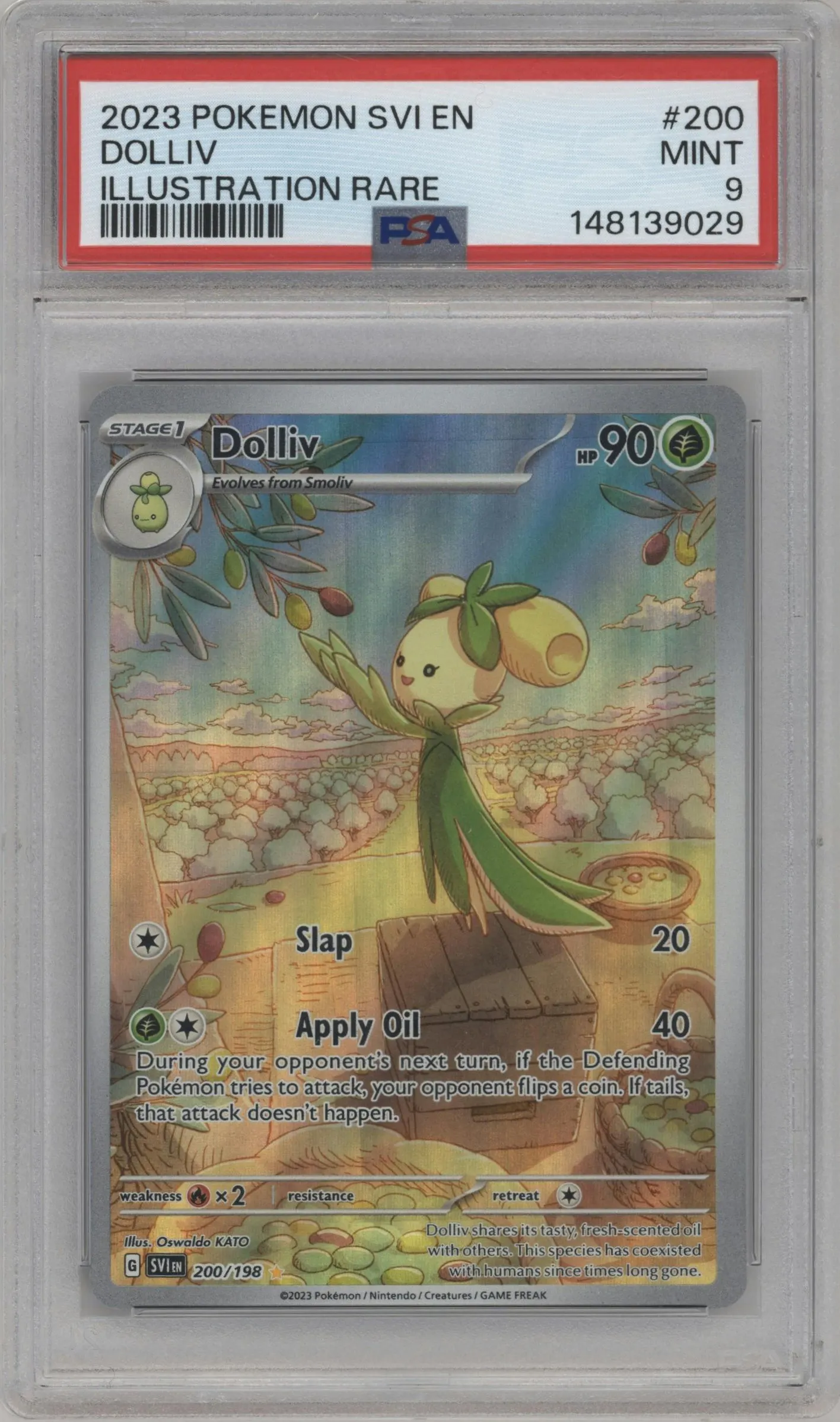 2023 Pokemon SV Dolliv #200 PSA 9