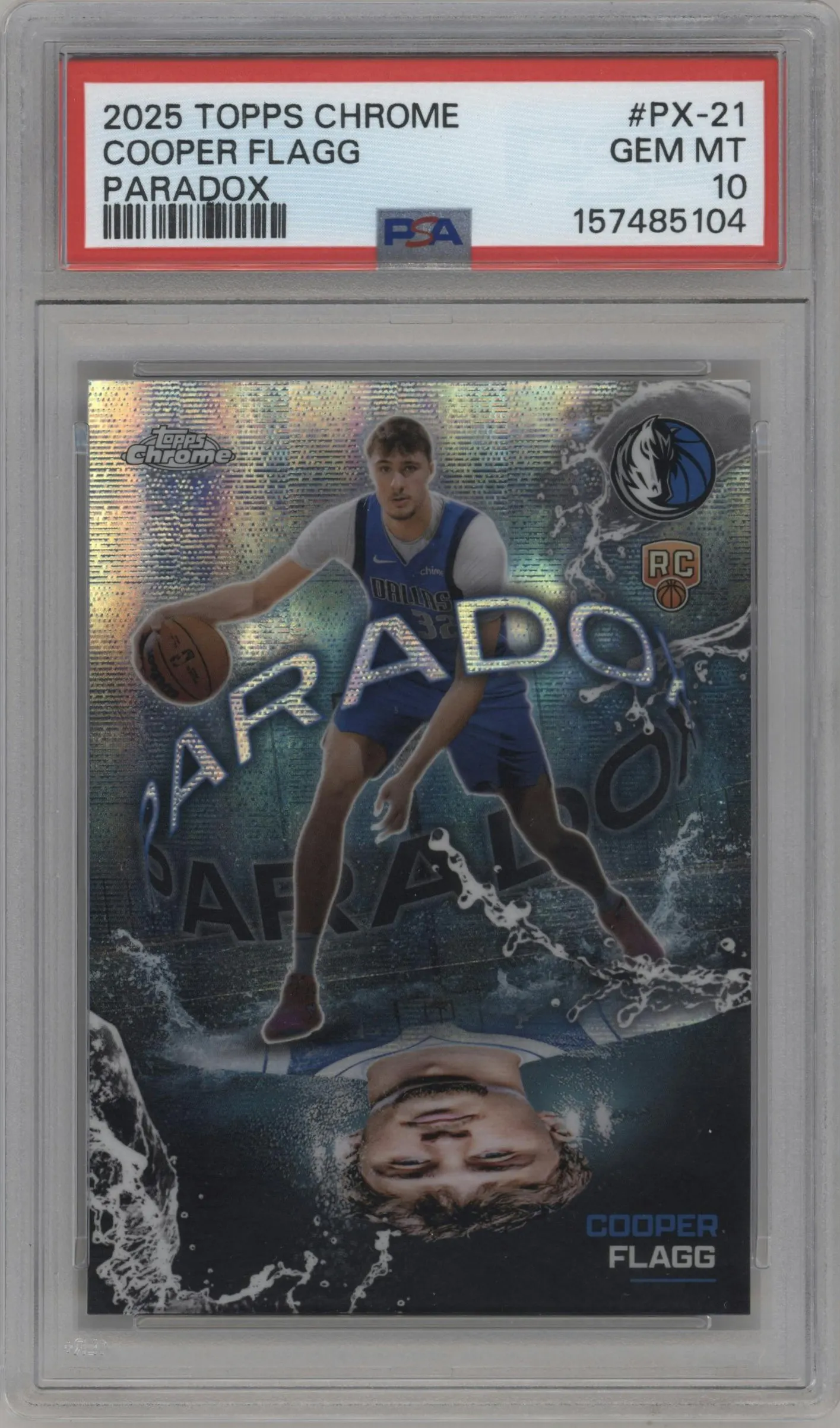 2025 Topps Chrome Paradox Cooper Flagg #PX-21 PSA 10