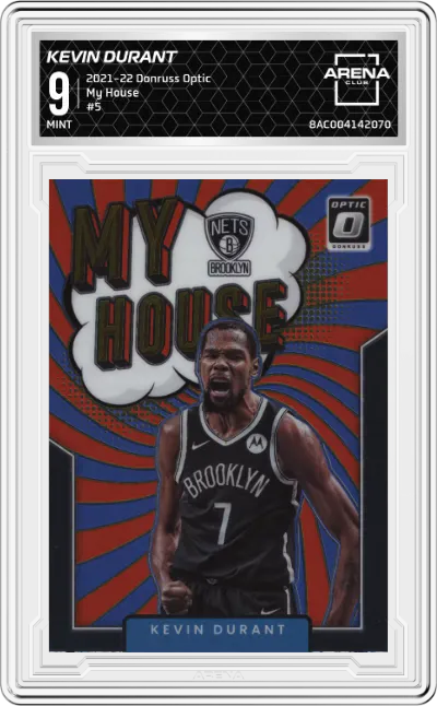 2021 Panini Donruss Optic My House Kevin Durant #5 ARENA CLUB 9