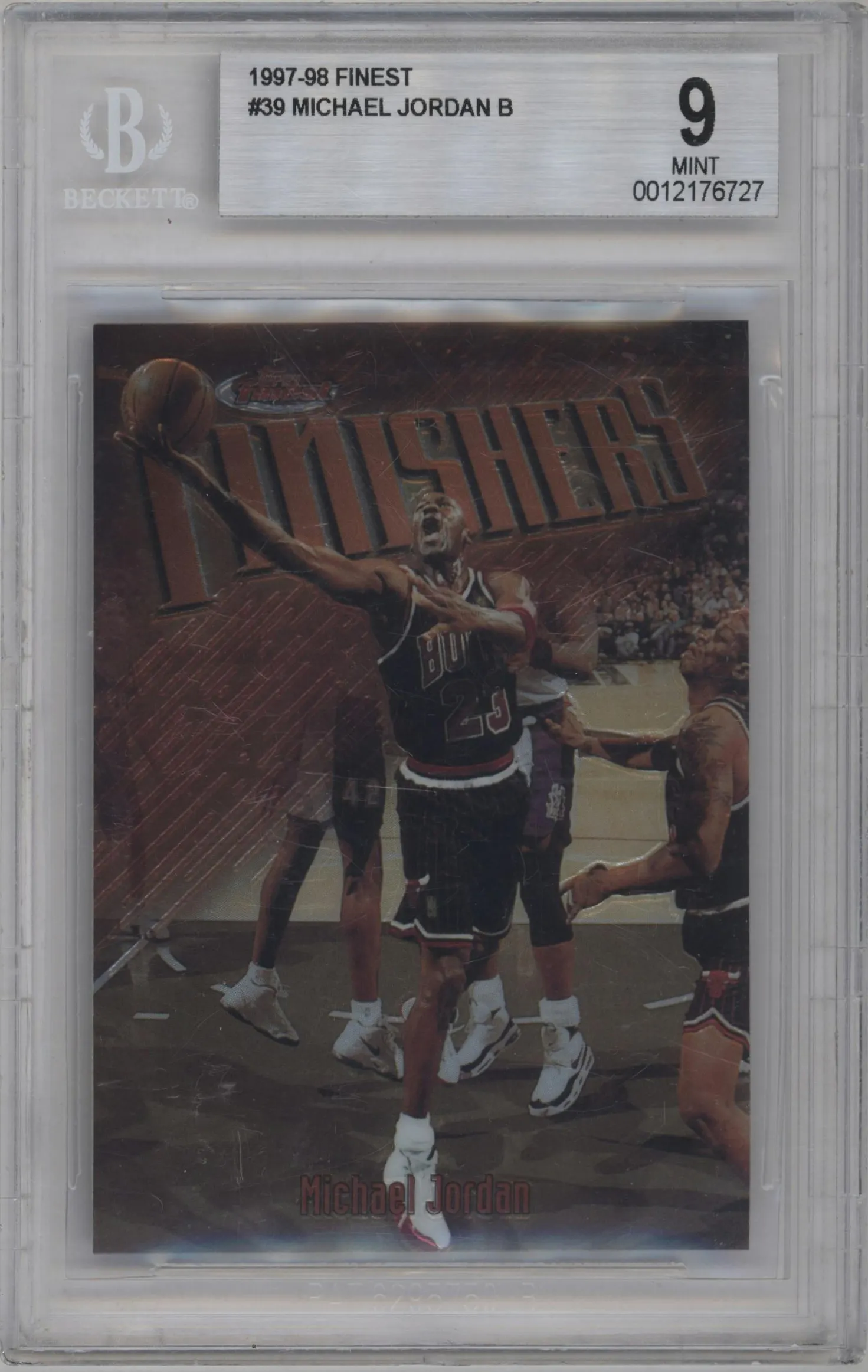 1997 Topps Finest Michael Jordan #39 BGS 9