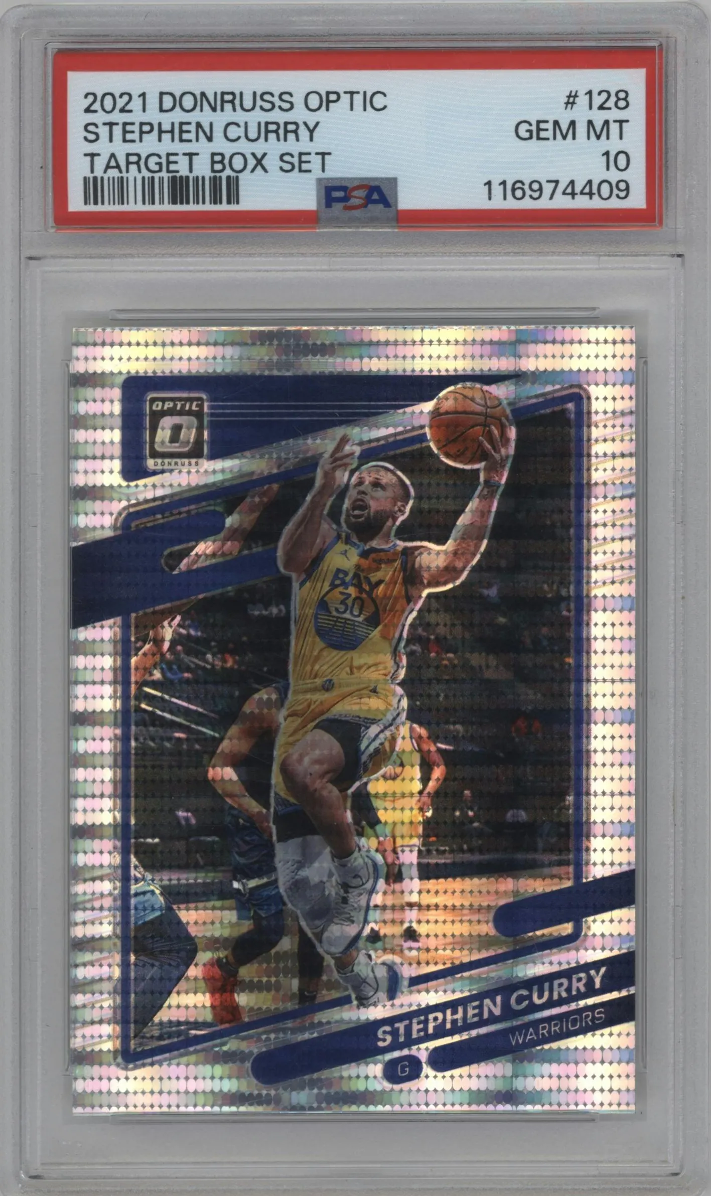 2021 Panini Donruss Optic Stephen Curry Target Box Set #128 PSA 10