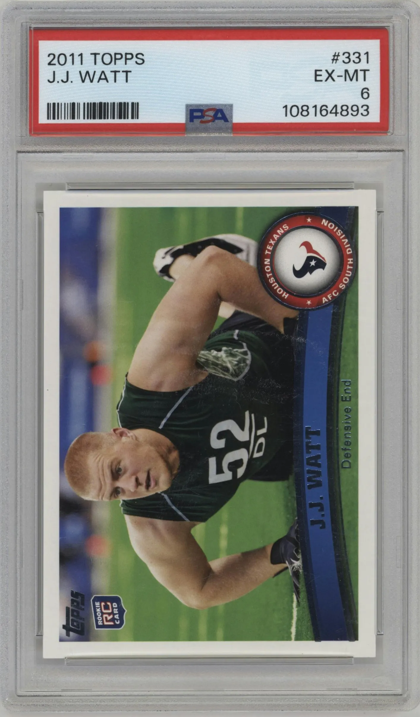 2011 Topps J.J. Watt PSA 6