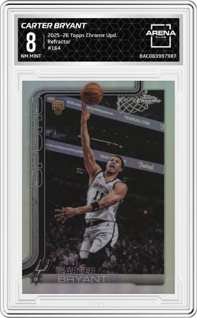 2025 Topps Chrome Update Carter Bryant Refractor #164 ARENA CLUB 8