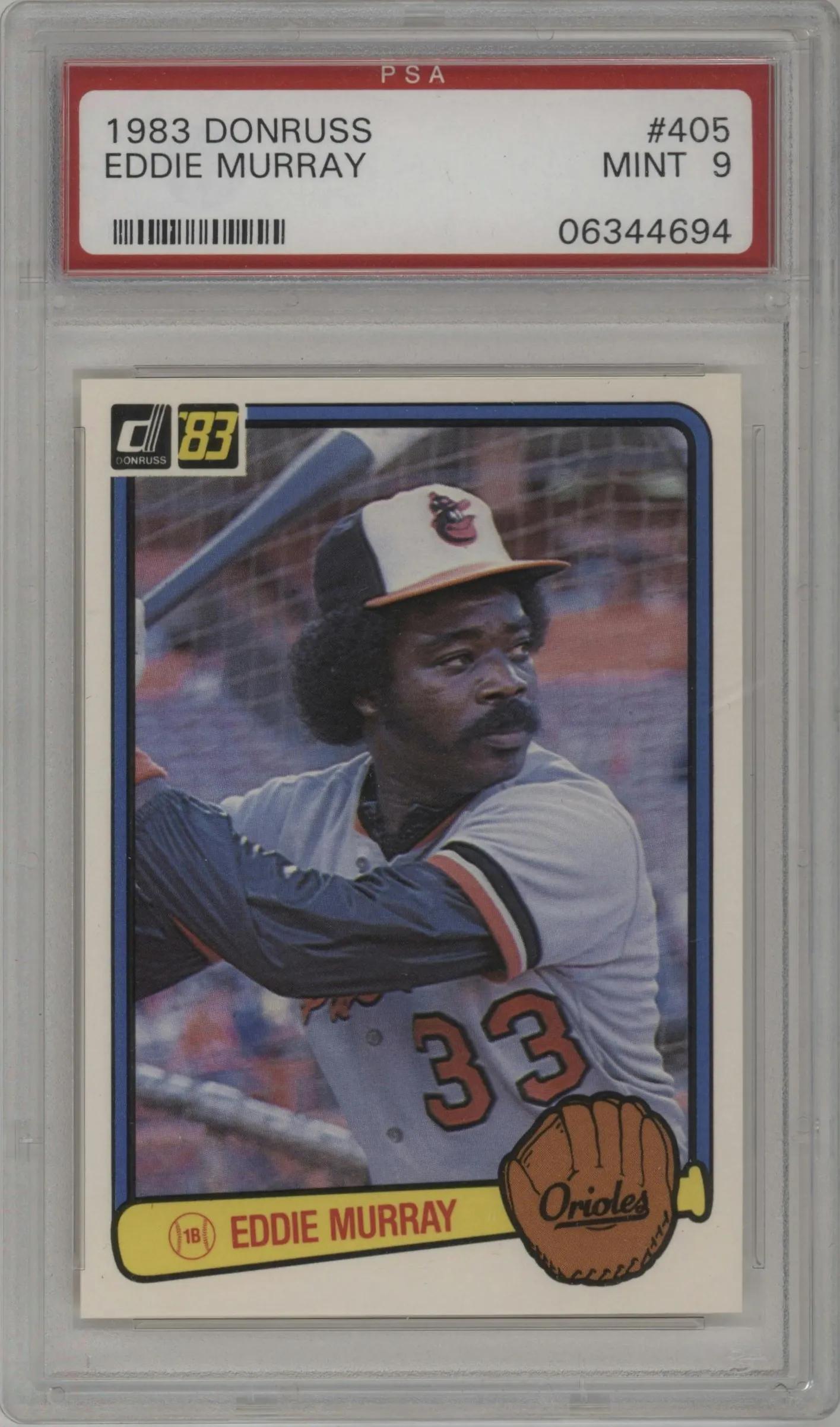 1983 Donruss Eddie Murray PSA 9