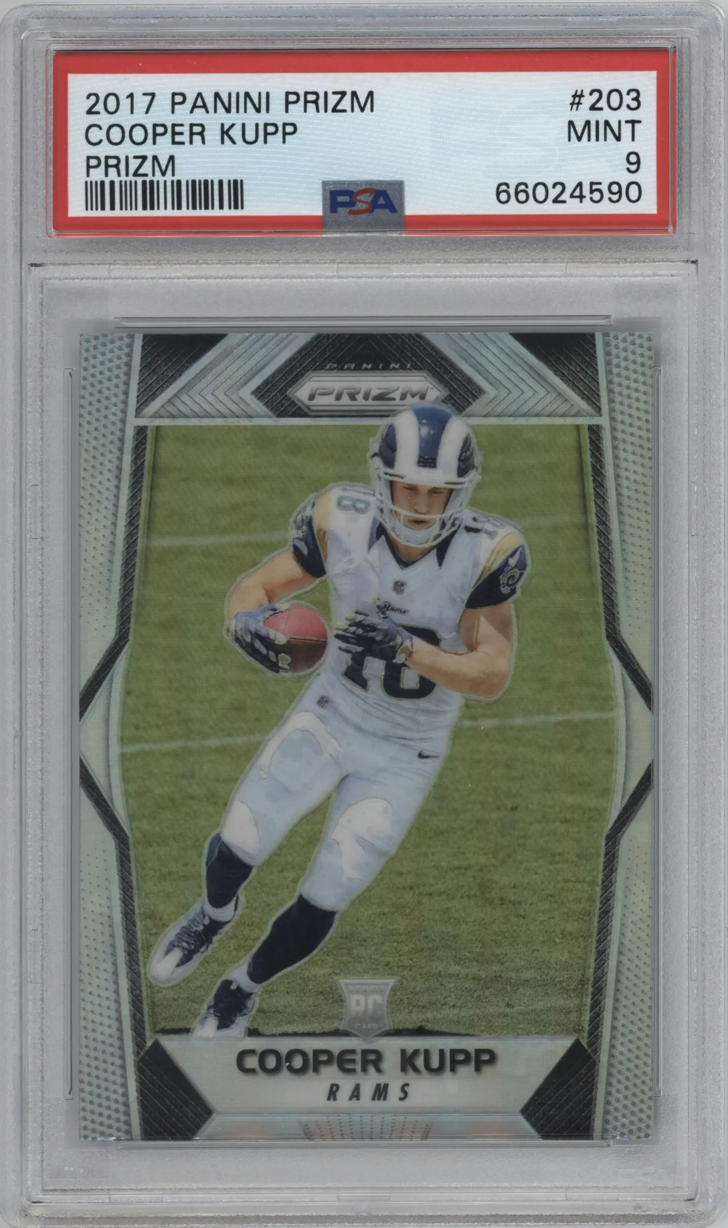 2017 Panini Prizm Cooper Kupp Prizm #203 PSA 9
