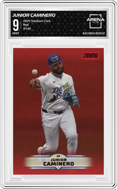 2025 Stadium Club Junior Caminero Red #146 ARENA CLUB 9
