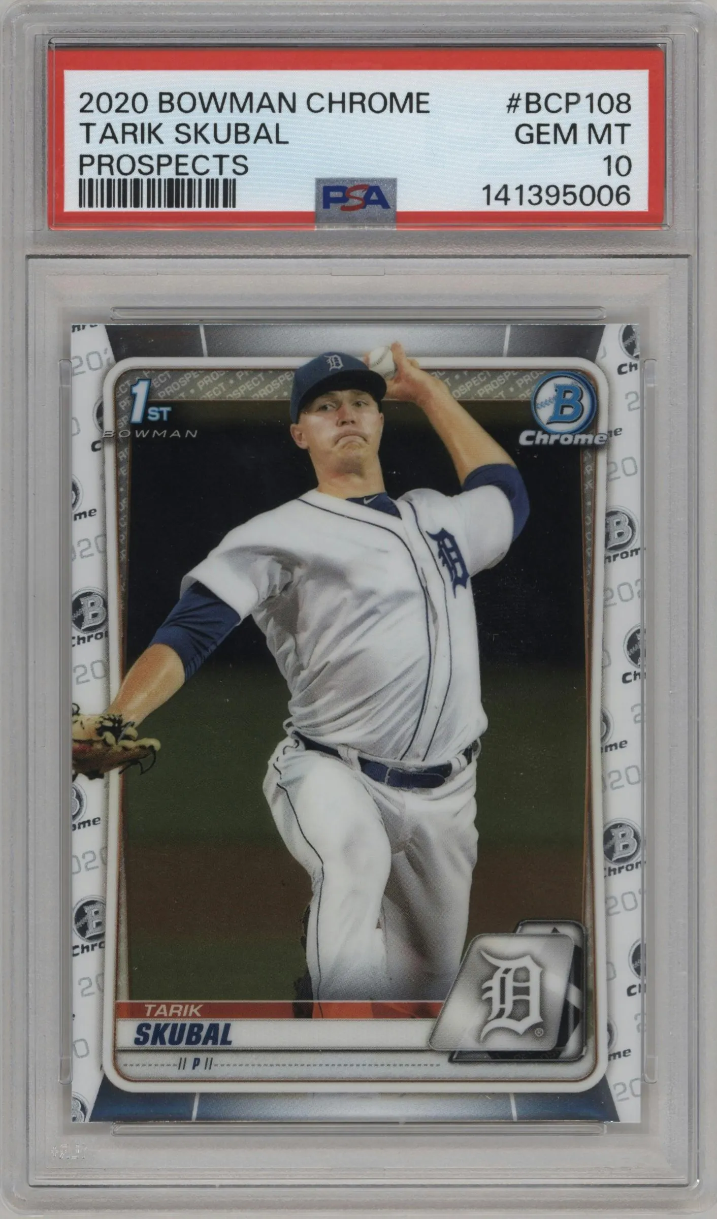 2020 Bowman Chr.Pros. Tarik Skubal #BCP-108 PSA 10