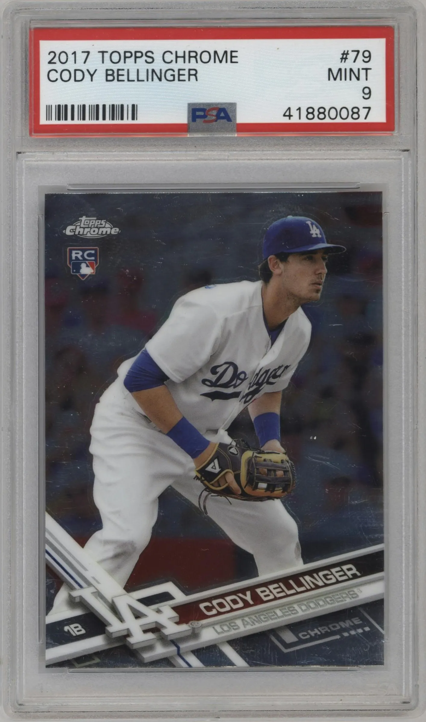 2017 Topps Chrome Cody Bellinger #79 PSA 9