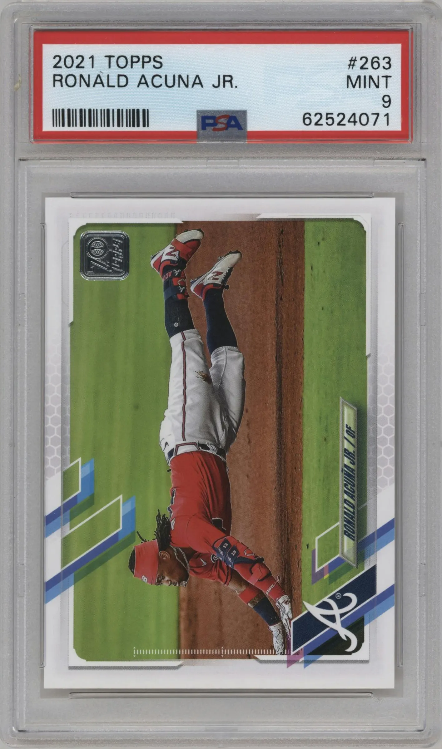 2021 Topps Series 1 Ronald Acuna Jr. #263 PSA 9