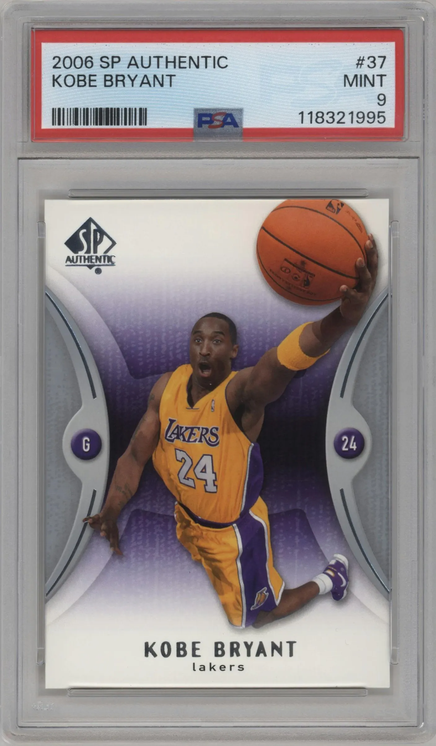 2006 SP Authentic Kobe Bryant #37 PSA 9