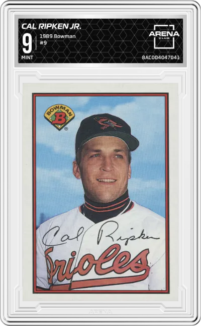 1989 Bowman Cal Ripken Jr. #9 ARENA CLUB 9