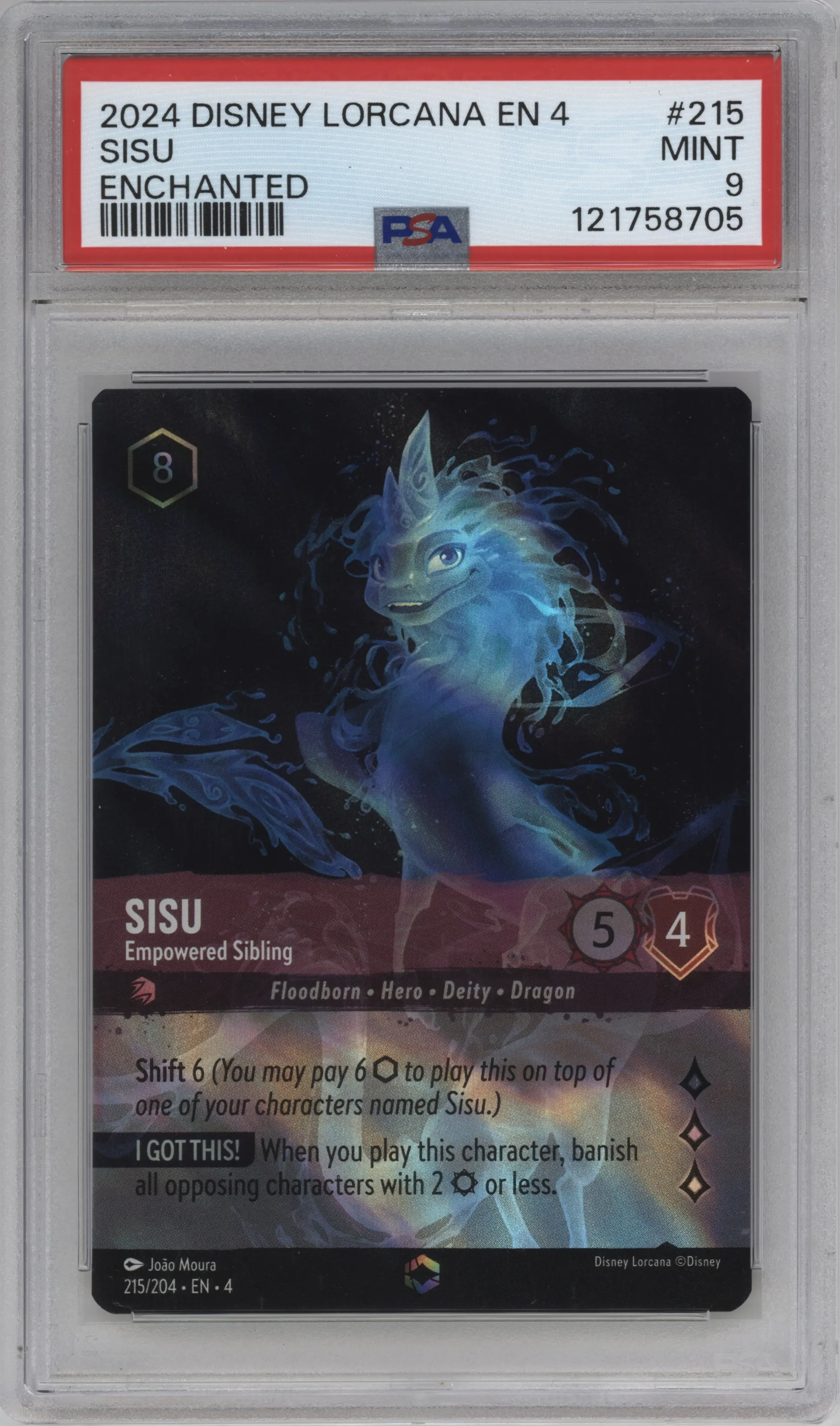 2024 Disney Lorcana Ursula's Return Sisu Enchanted #215 PSA 9