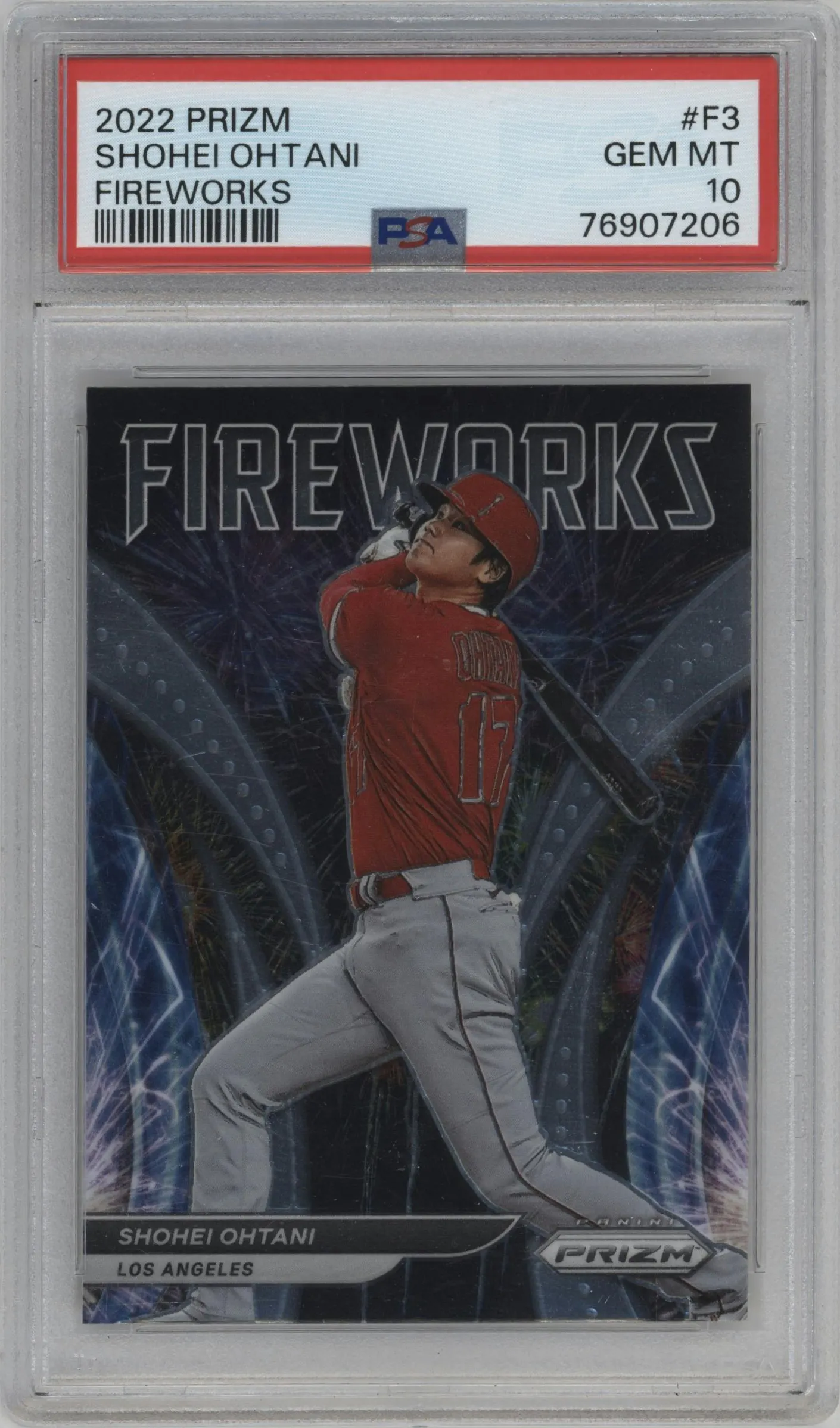 2022 Panini Prizm Fireworks Shohei Ohtani #F-3 PSA 10