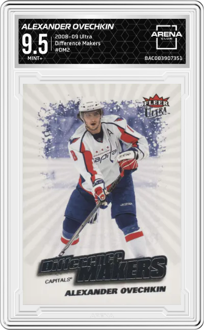 2008 Ultra Difference Makers Alexander Ovechkin ARENA CLUB 9.5