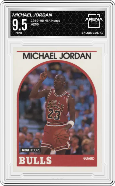 1989 NBA Hoops Michael Jordan ARENA CLUB 9.5