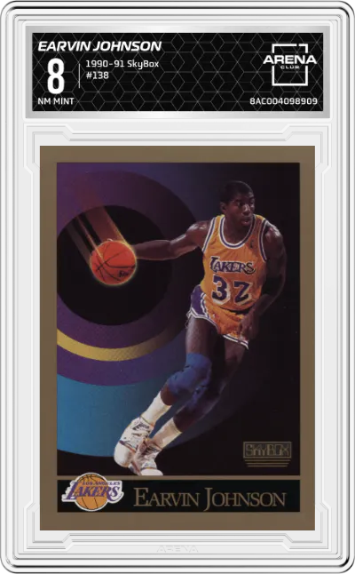 1990 SkyBox Earvin Johnson #138 ARENA CLUB 8