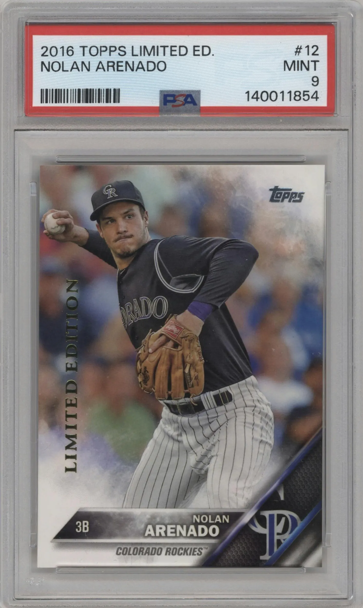 2016 Topps Series 1 Nolan Arenado Limited Edition #12 PSA 9