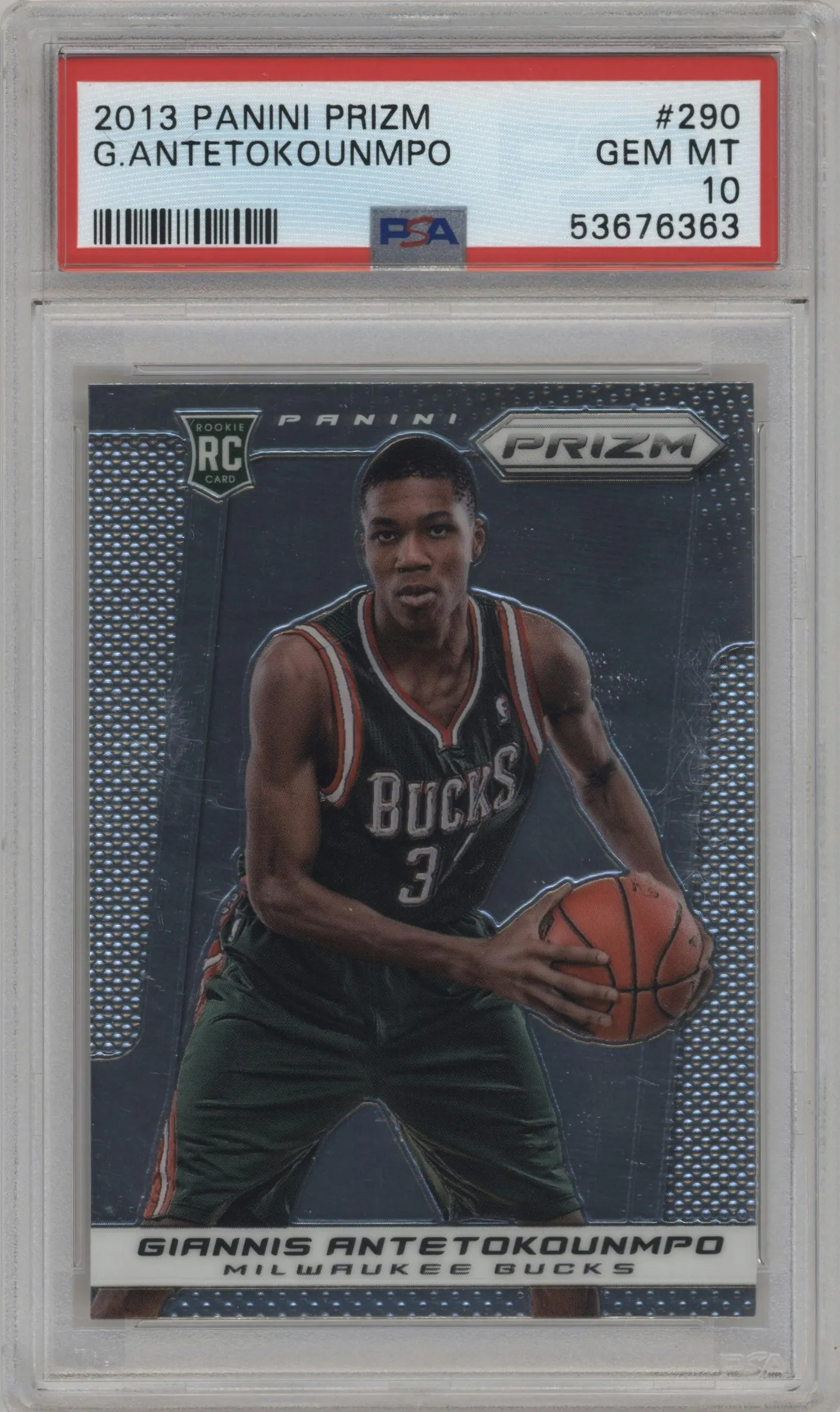 2013 Panini Prizm Giannis Antetokounmpo #290 PSA 10
