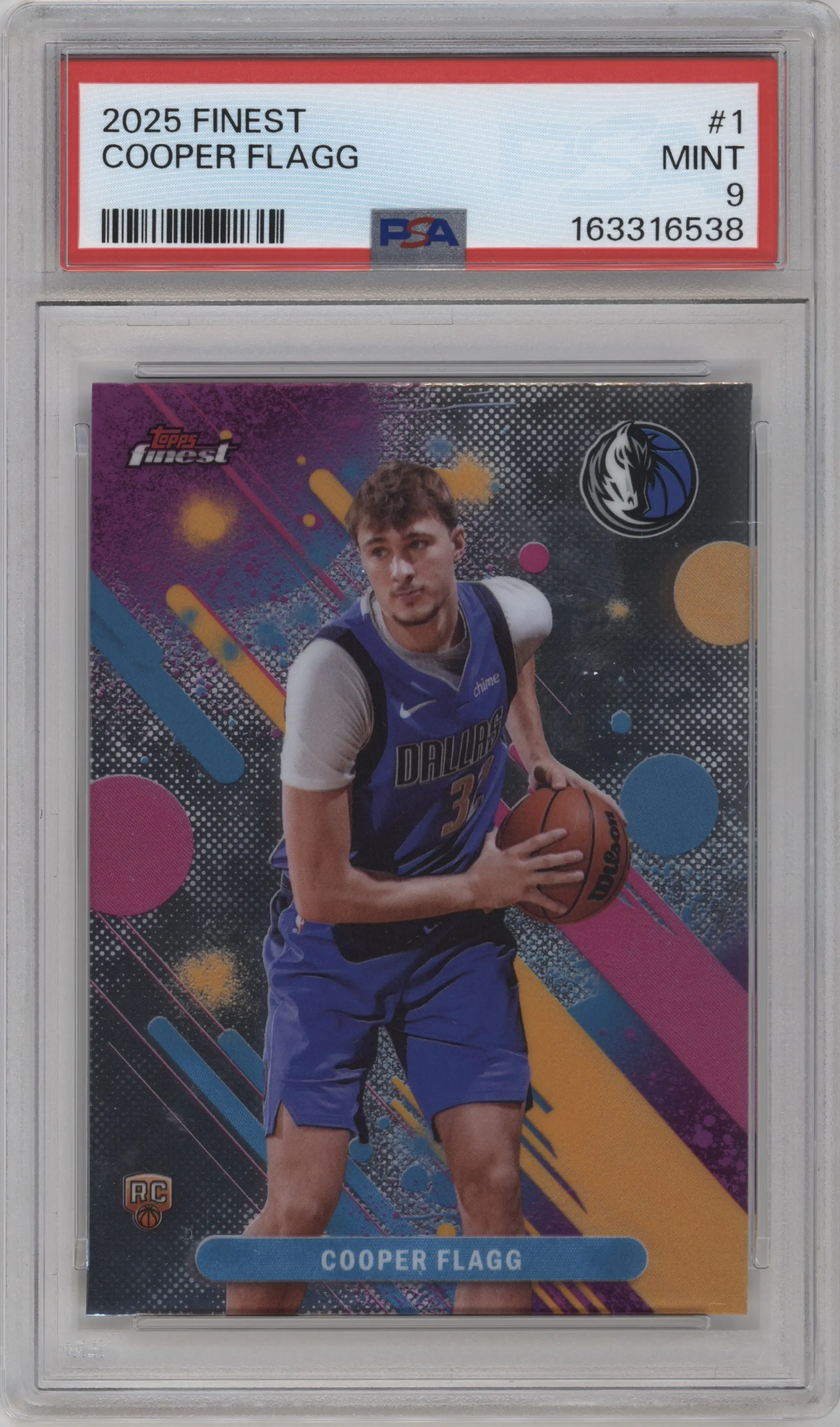 2025 Finest Cooper Flagg #1 PSA 9