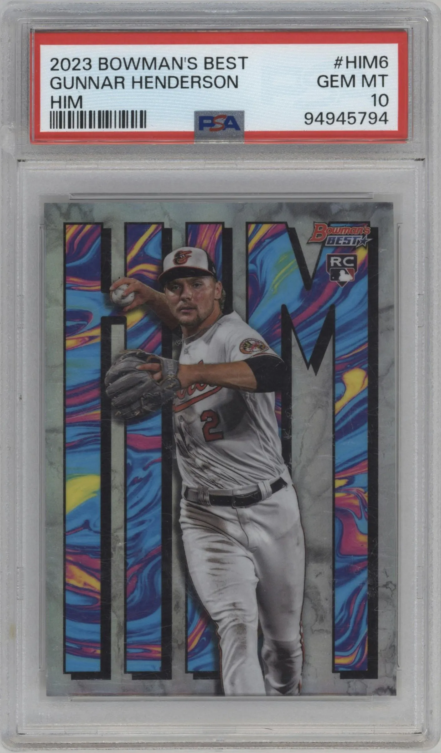 2023 Bowman's Best HIM Gunnar Henderson #HIM-6 PSA 10