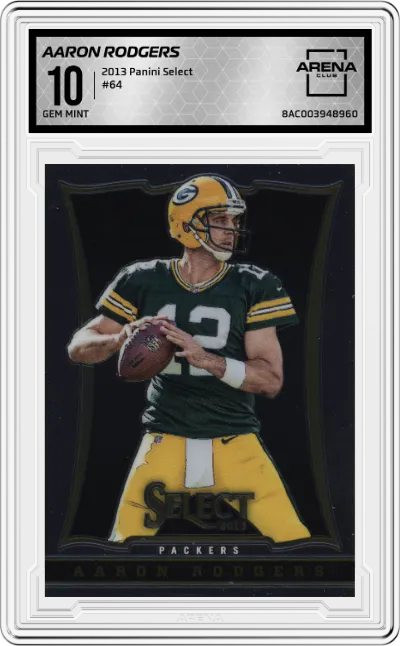 2013 Panini Select Aaron Rodgers #64 ARENA CLUB 10