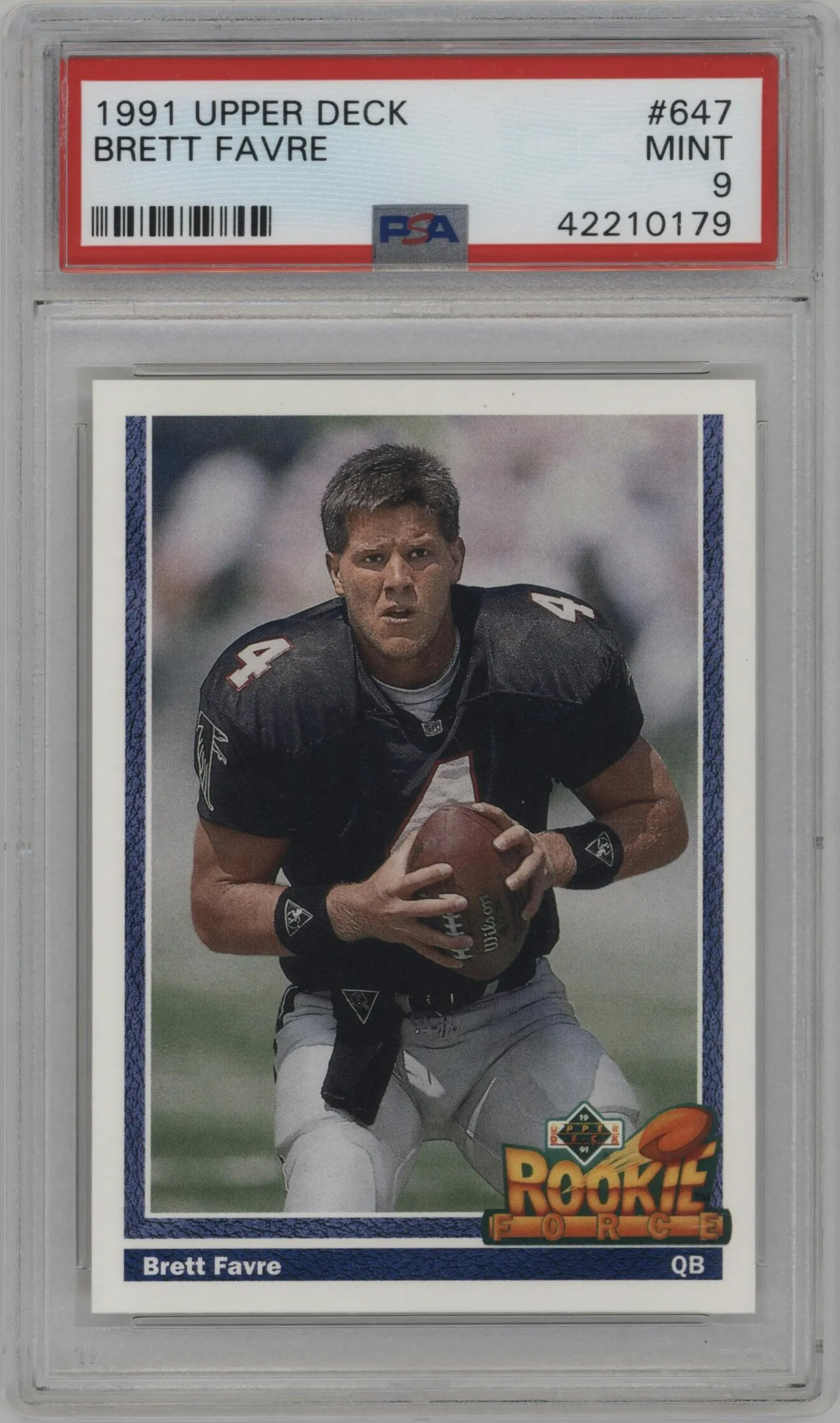 1991 Upper Deck Brett Favre #647 PSA 9