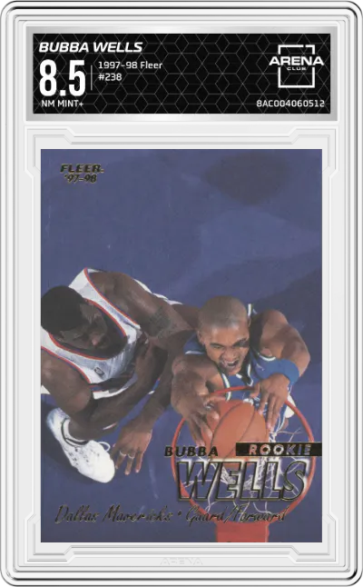 1997 Fleer Bubba Wells #238 ARENA CLUB 8.5