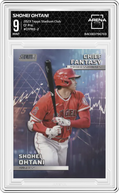 2023 Topps Stadium Club CF Pro. Shohei Ohtani #CFPRO-2 ARENA CLUB 9