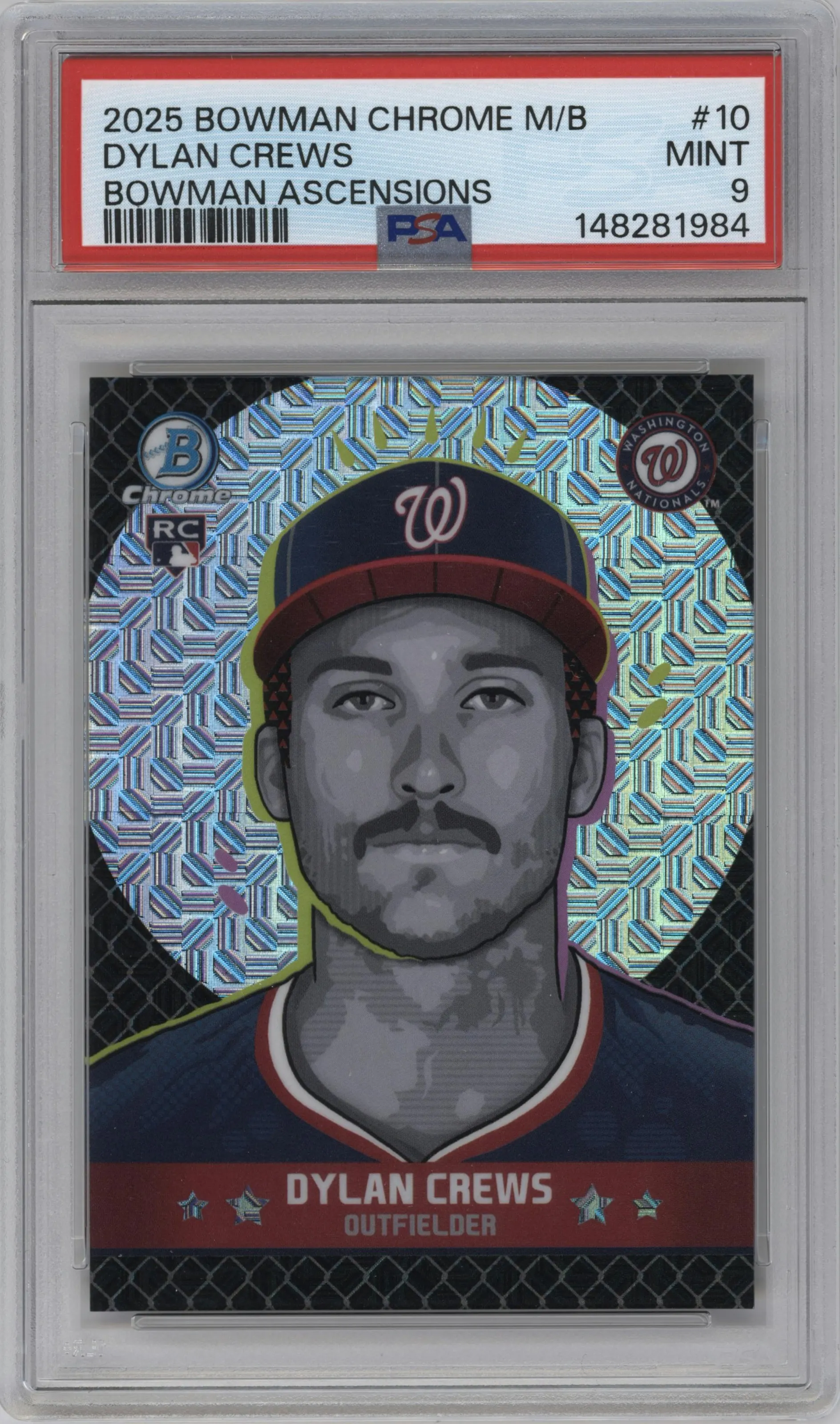 2025 Bowman Chrome Mega Box Ascensions Dylan Crews #BA-10 PSA 9