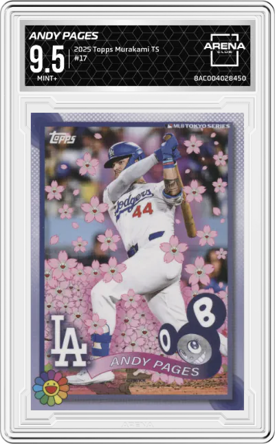 2025 Topps MLB World Tour Tokyo Series Takashi Murakami Complex Exclusive Andy Pages ARENA CLUB 9.5