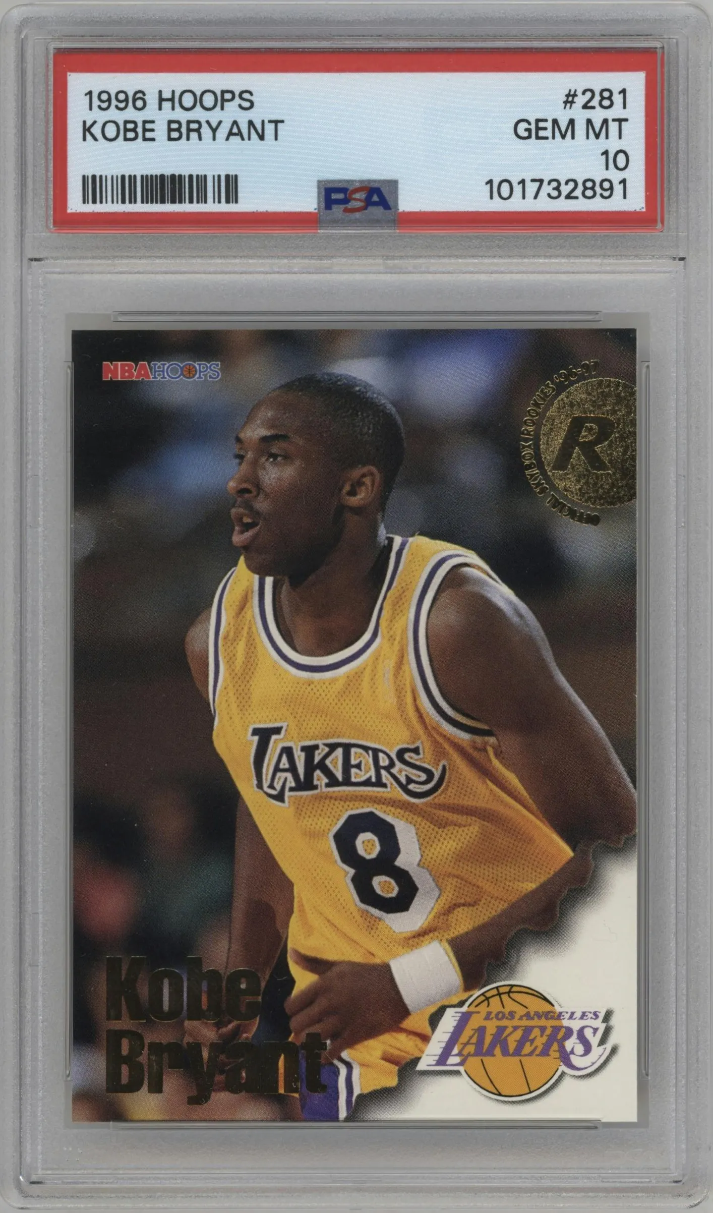 1996 NBA Hoops Kobe Bryant #281 PSA 10