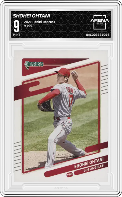 2021 Panini Donruss Shohei Ohtani #199 ARENA CLUB 9