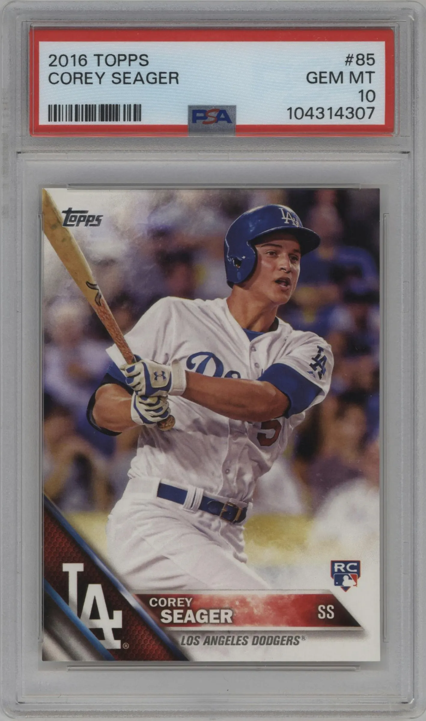 2016 Topps Series 1 Corey Seager #85 PSA 10