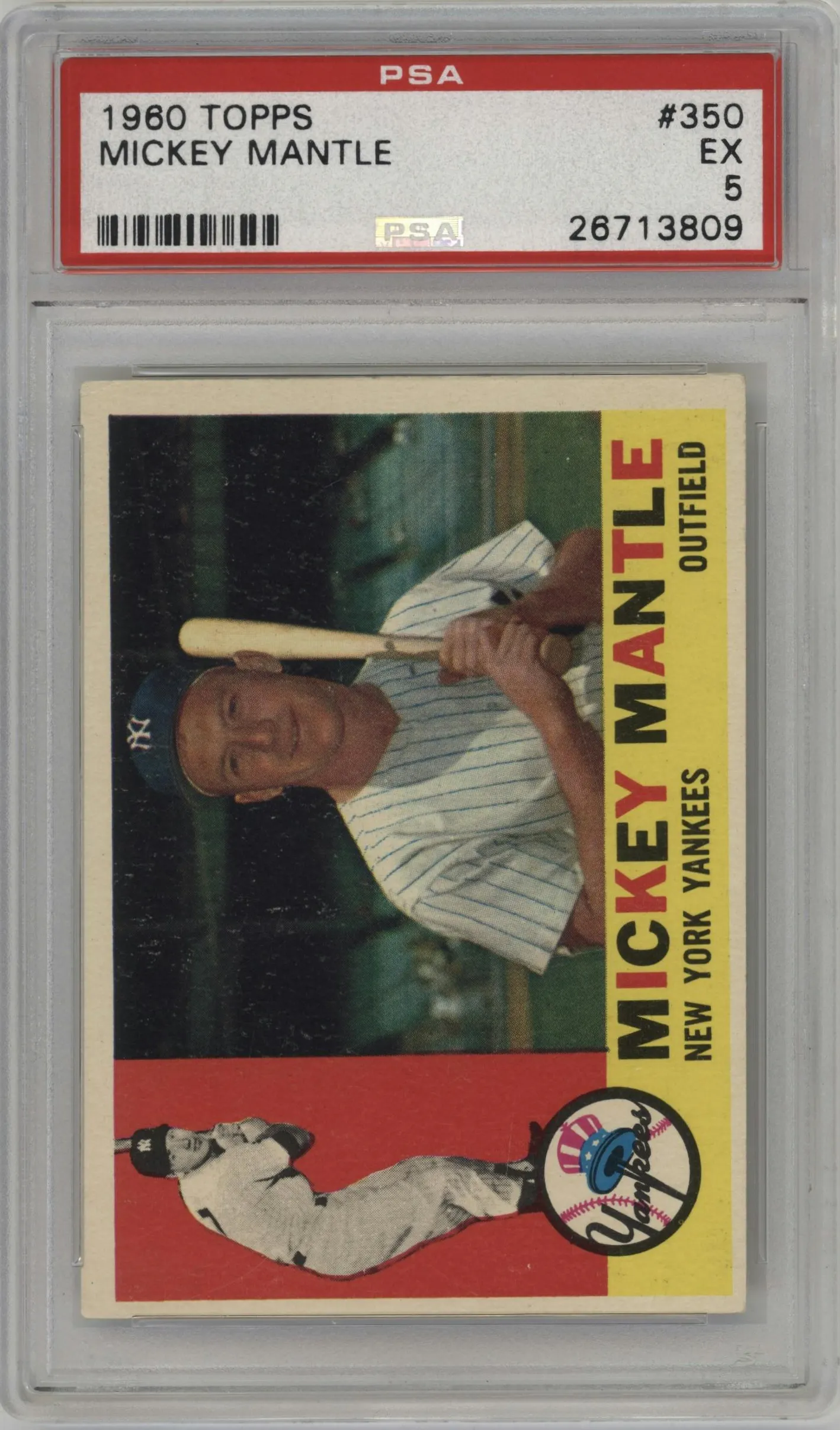 1960 Topps Mickey Mantle #350 PSA 5