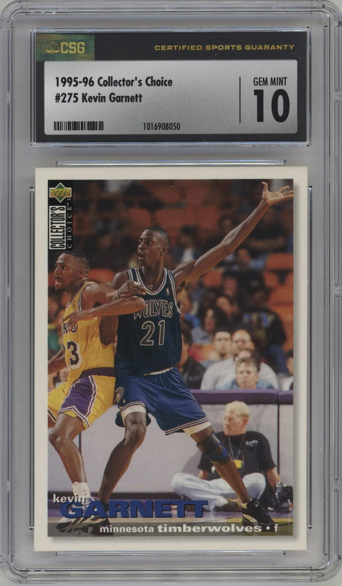 1995 Upper Deck Collector's Choice Kevin Garnett #275 CGC 10