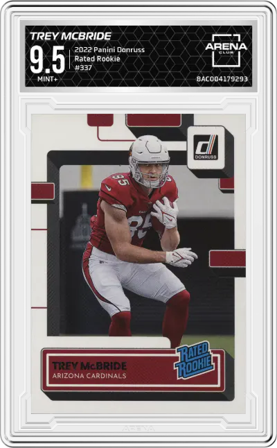 2022 Panini Donruss Rated Rookie Trey McBride #337 ARENA CLUB 9.5