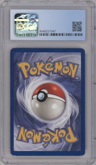 Dark Gyarados from the 2000 Pokemon set graded by CSG and given an overall grade of 8.