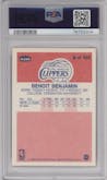 Benoit Benjamin from the 1986-87 Fleer set graded by PSA and given an overall grade of 9.