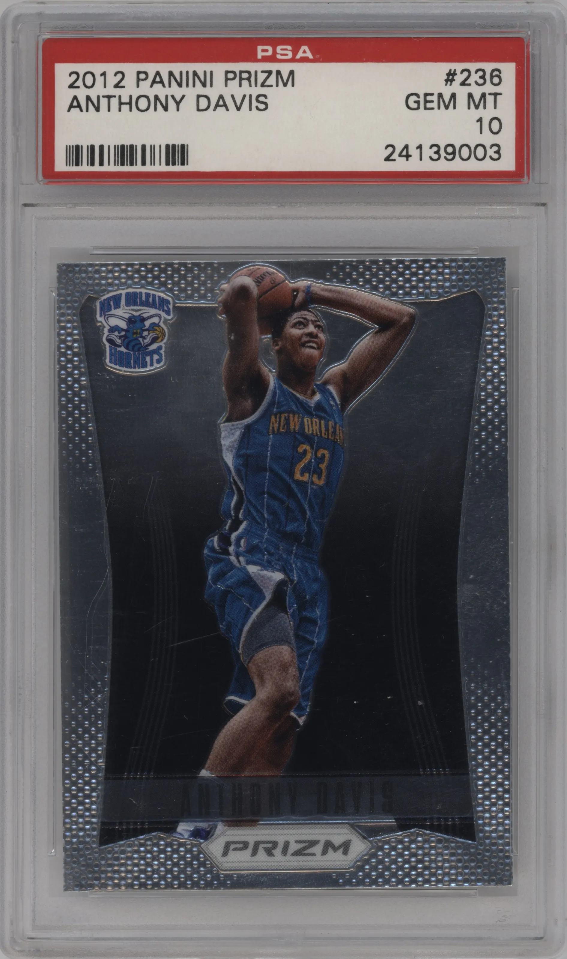 2012 Panini Prizm Anthony Davis PSA 10